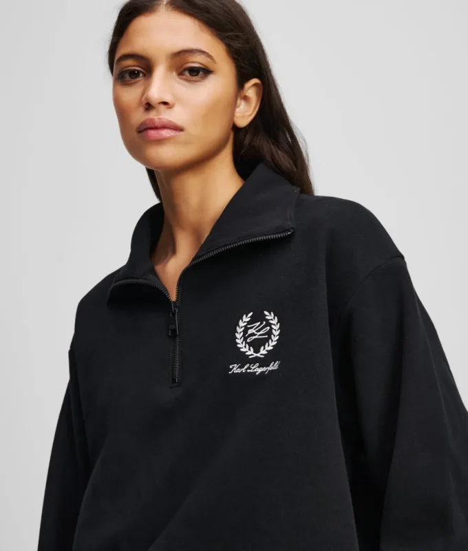 HOTEL KARL LOUNGEWEAR SWEAT À DEMI-ZIP HOTEL KARL LOUNGEWEAR SWEAT À DEMI-ZIP