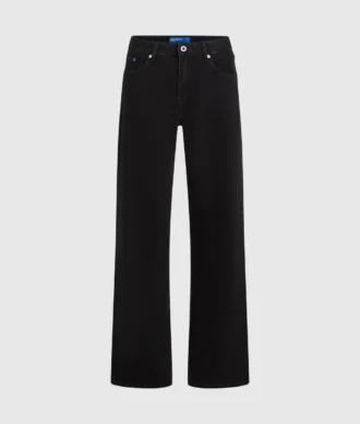 Jean décontracté à taille mi-haute
