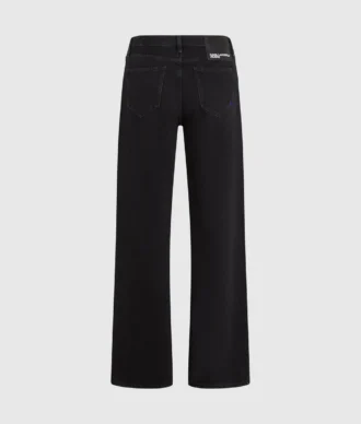 Jean décontracté à taille mi-haute