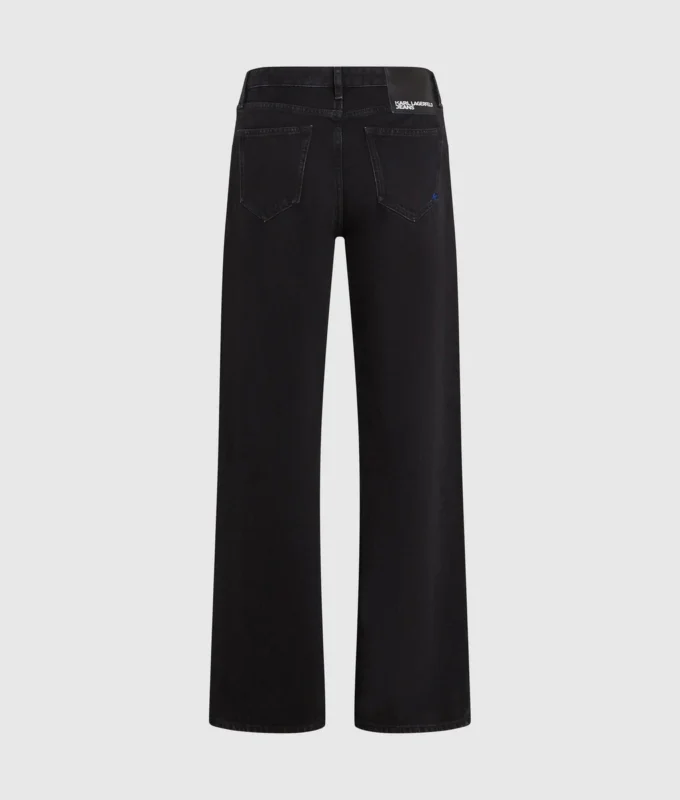Jean décontracté à taille mi-haute Jean décontracté à taille mi-haute