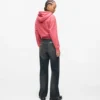 Jean décontracté à taille mi-haute
