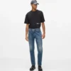 Jean droit délavé vintage Jean droit délavé vintage