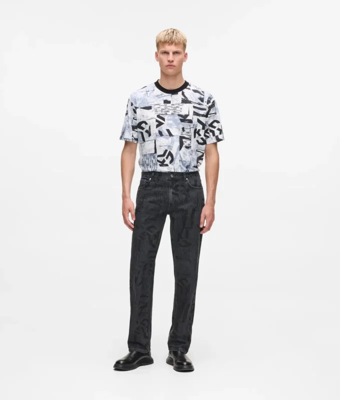 Jean droit entièrement orné du motif Monogram Jean droit entièrement orné du motif Monogram