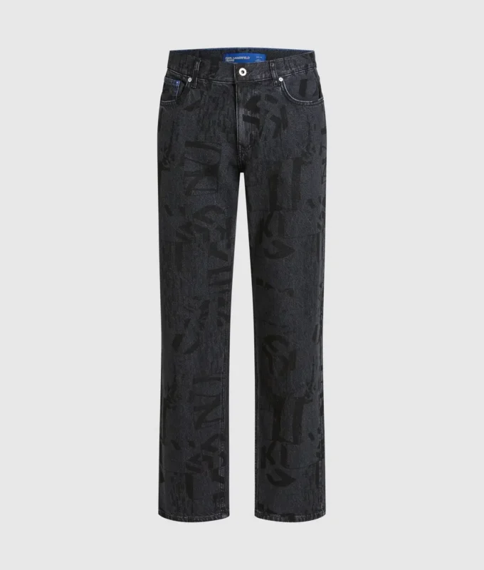 Jean droit entièrement orné du motif Monogram Jean droit entièrement orné du motif Monogram