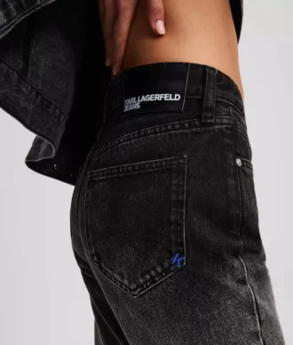 JEAN DROIT À TAILLE HAUTE OMBRÉ