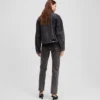 JEAN DROIT À TAILLE HAUTE OMBRÉ