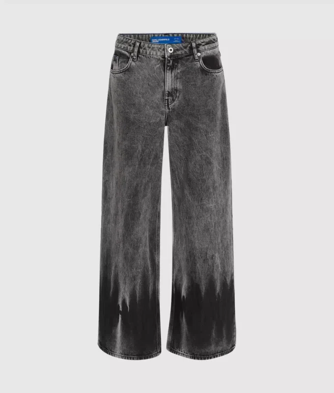 Jean large taille basse délavé Jean large taille basse délavé