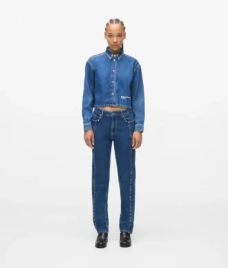 Jean mom clouté