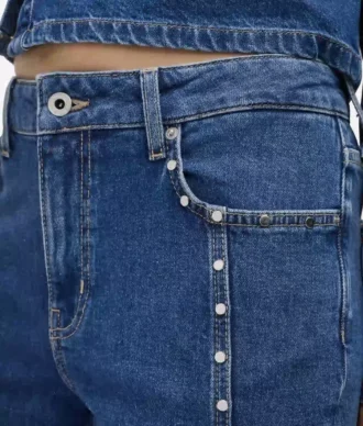 Jean mom clouté