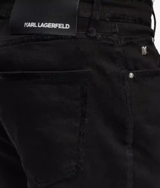 Jean slim à détails métalliques