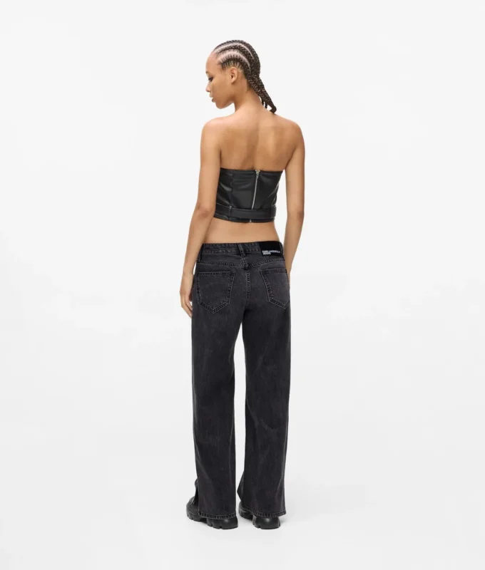 Jean taille basse à jambes larges Jean taille basse à jambes larges