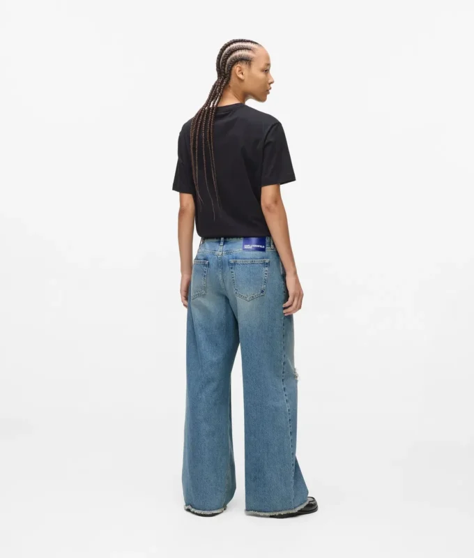 Jean taille basse à jambes larges Jean taille basse à jambes larges