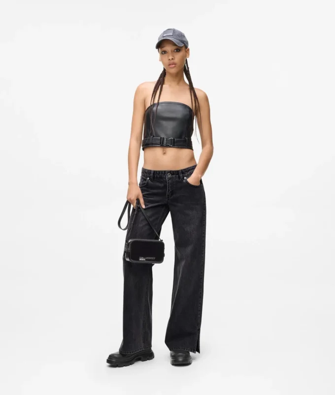 Jean taille basse à jambes larges Jean taille basse à jambes larges