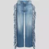 JEANS DÉCONTRACTÉS À FRANGES JEANS DÉCONTRACTÉS À FRANGES
