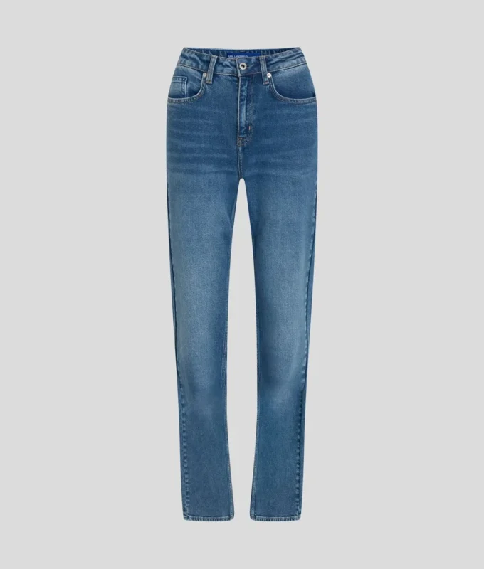 JEANS DROITS À TAILLE HAUTE JEANS DROITS À TAILLE HAUTE