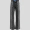 JEANS DÉTENDUS À TAILLE MOYENNE BICOLORES JEANS DÉTENDUS À TAILLE MOYENNE BICOLORES