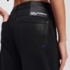 JEANS DÉTENDUS À TAILLE MOYENNE ENDUITS JEANS DÉTENDUS À TAILLE MOYENNE ENDUITS