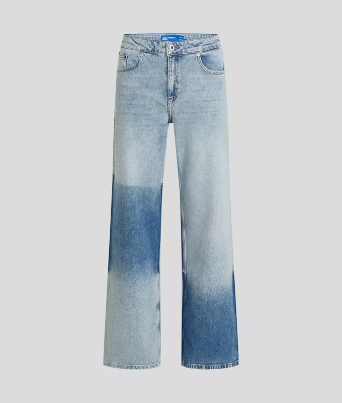 JEANS RELAXÉ À BLOCS DE COULEURS JEANS RELAXÉ À BLOCS DE COULEURS