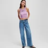 JEANS RELAX À DOUBLE CEINTURE JEANS RELAX À DOUBLE CEINTURE