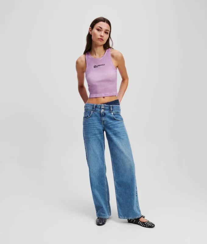 JEANS RELAX À DOUBLE CEINTURE JEANS RELAX À DOUBLE CEINTURE