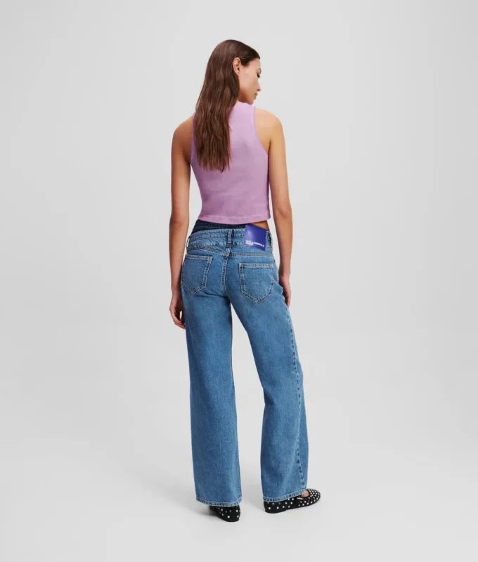 JEANS RELAX À DOUBLE CEINTURE JEANS RELAX À DOUBLE CEINTURE