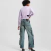 JEANS RELAX À TAILLE MOYENNE UTILITAIRES JEANS RELAX À TAILLE MOYENNE UTILITAIRES