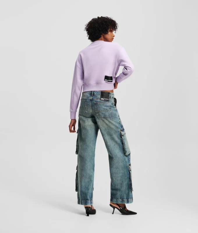 JEANS RELAX À TAILLE MOYENNE UTILITAIRES JEANS RELAX À TAILLE MOYENNE UTILITAIRES