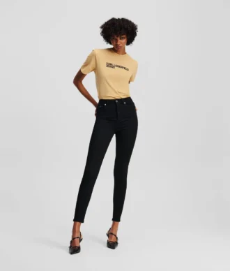 JEANS SKINNY À TAILLE HAUTE