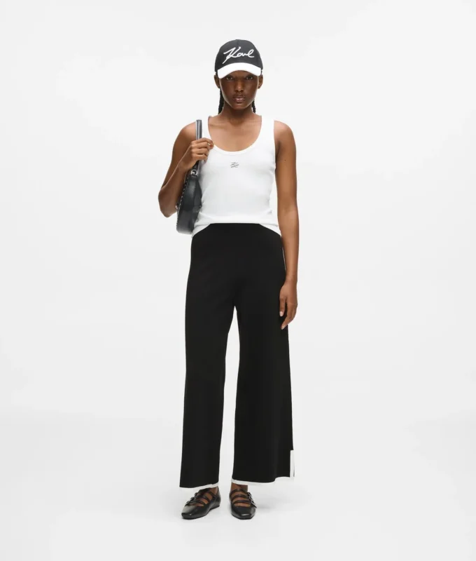 Jupe-culotte à passepoil contrasté Jupe-culotte à passepoil contrasté