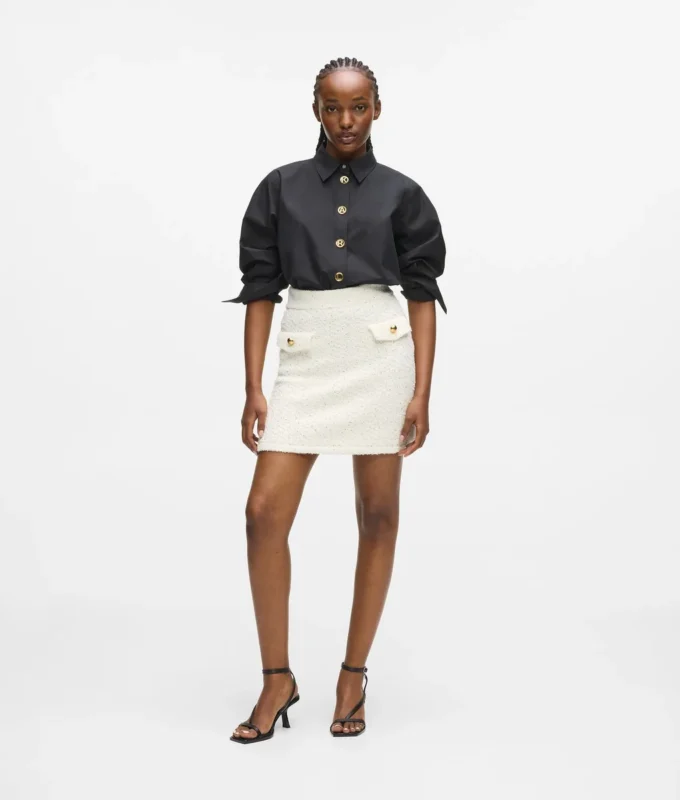 Jupe en maille bouclée Jupe en maille bouclée