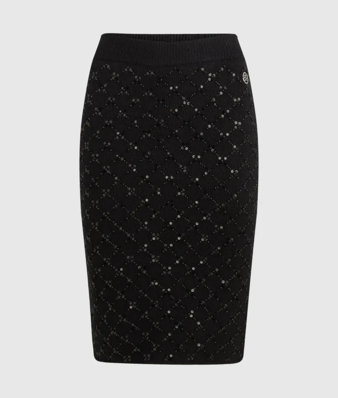 Jupe en maille à paillettes Jupe en maille à paillettes
