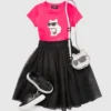 Jupe en maille strass pour fille Jupe en maille strass pour fille