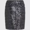 Jupe en tweed à paillettes