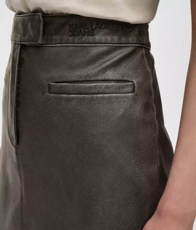 Jupe midi en simili cuir Jupe midi en simili cuir