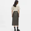 Jupe midi en simili cuir Jupe midi en simili cuir