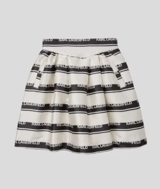 JUPE À RAYURES ET LOGO POUR FILLES