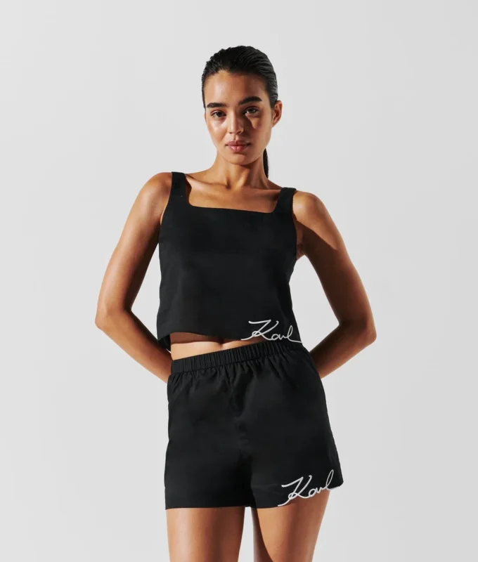 K/SIGNATURE BEACH CROP TOP K/SIGNATURE BEACH CROP TOP