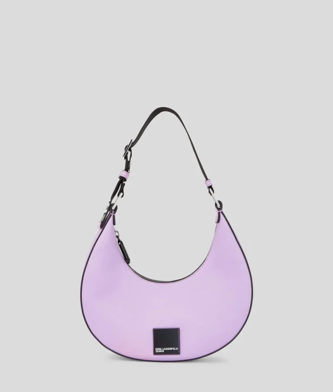 KLJ BOX LOGO HALF-MOON SHOULDER BAG KLJ BOX LOGO HALF-MOON SHOULDER BAG