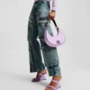 KLJ BOX LOGO HALF-MOON SHOULDER BAG KLJ BOX LOGO HALF-MOON SHOULDER BAG