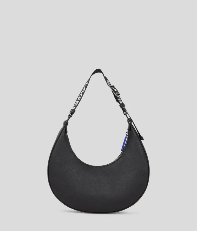 KLJ BOX LOGO HALF-MOON SHOULDER BAG KLJ BOX LOGO HALF-MOON SHOULDER BAG