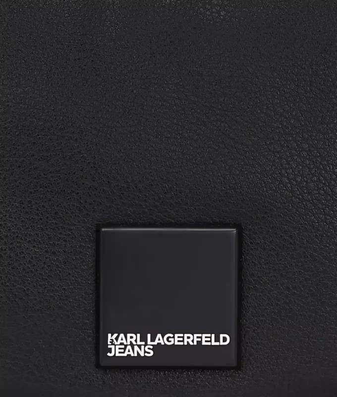 KLJ BOX LOGO SOFT HALF-MOON SHOULDER BAG KLJ BOX LOGO SOFT HALF-MOON SHOULDER BAG