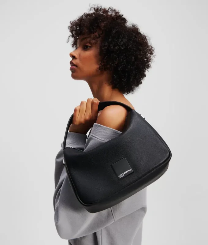KLJ BOX LOGO SOFT MINI HOBO BAG KLJ BOX LOGO SOFT MINI HOBO BAG