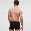 BOXER MONOCHROME AVEC LOGO – LOT DE 3