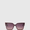 Lunettes de soleil géométriques fines