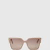 Lunettes de soleil géométriques fines