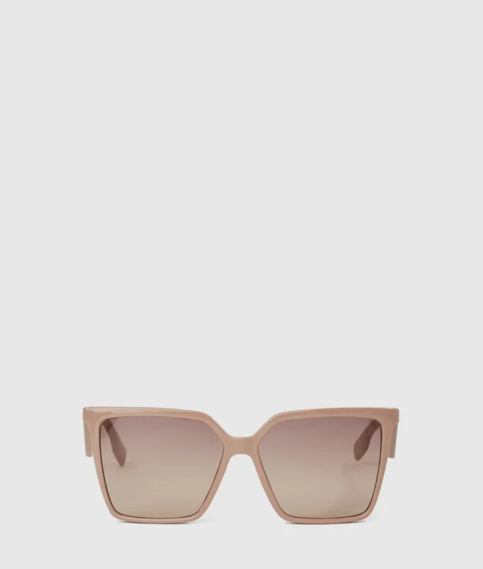 Lunettes de soleil géométriques fines