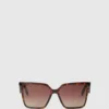 Lunettes de soleil géométriques fines