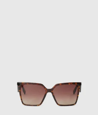 Lunettes de soleil géométriques fines