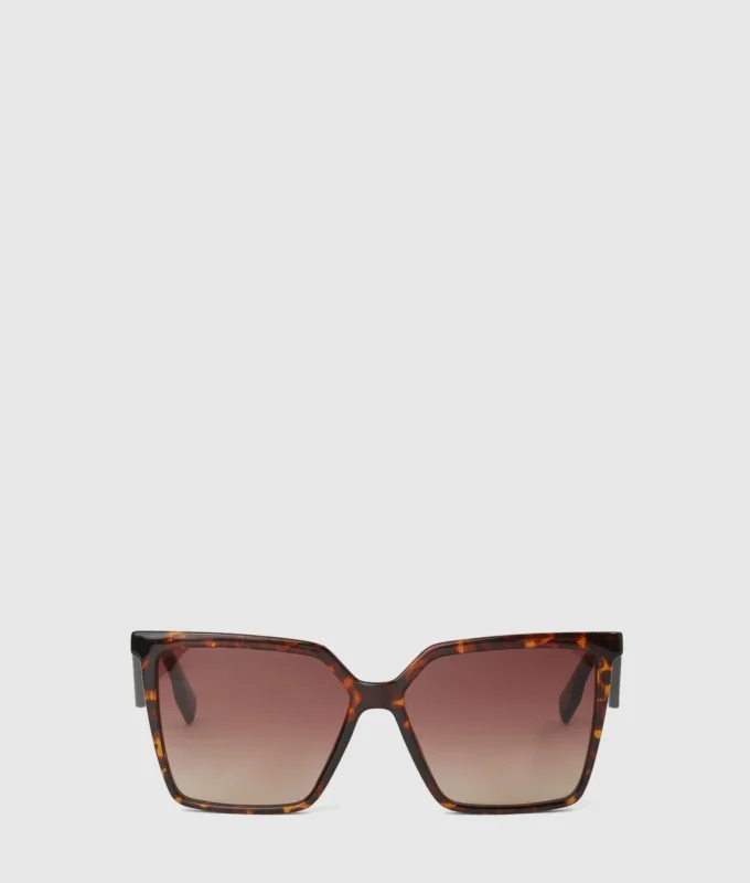Lunettes de soleil géométriques fines