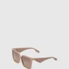 Lunettes de soleil géométriques fines